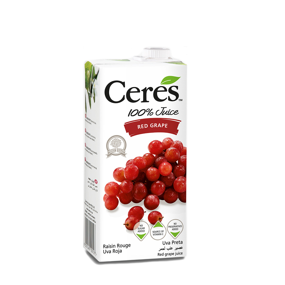 Ceres 100% Juice Red Grape 1ltr