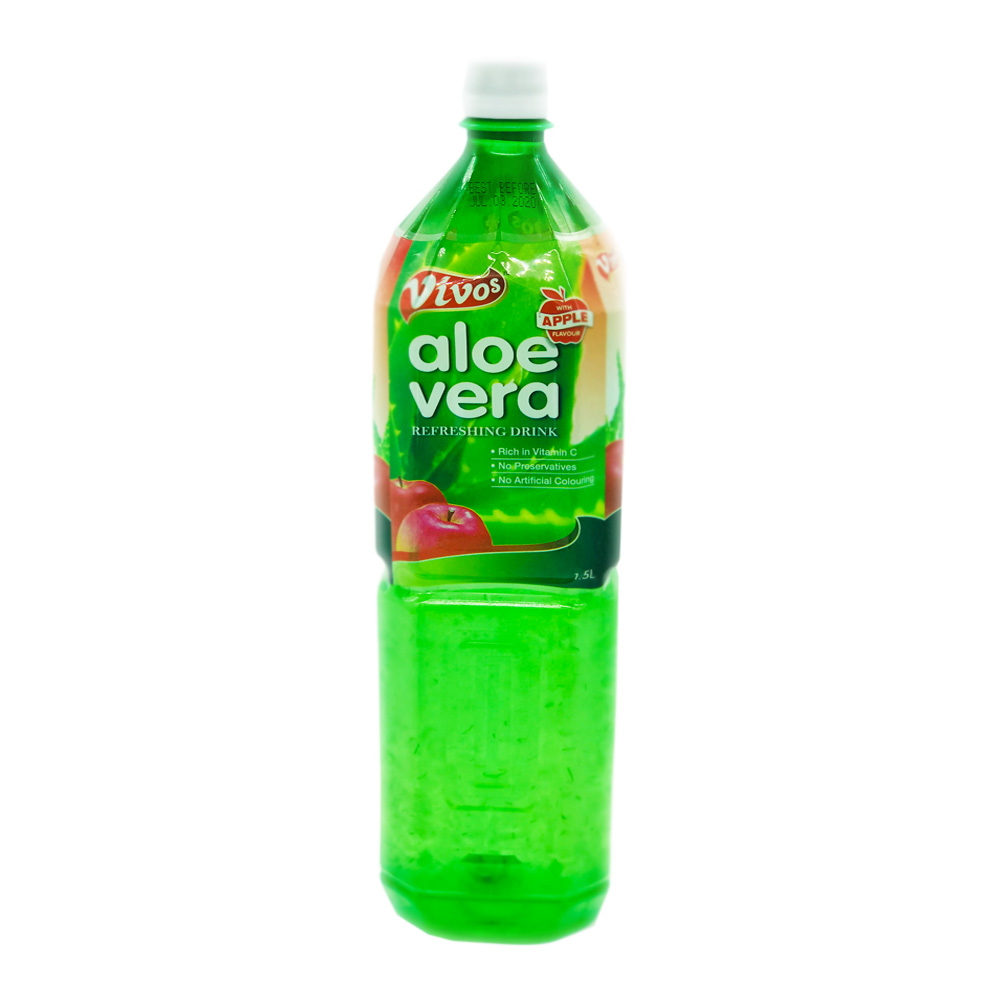 Vivos Aloe Vera Juice Apple 1.5ltr