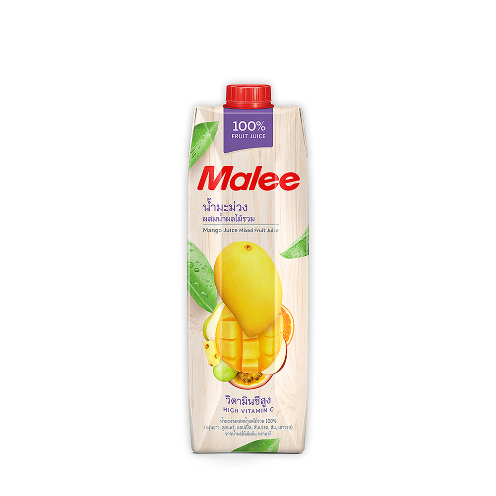 Malee 100% Mango Juice With Mixed Fruit Juice 1ltr 