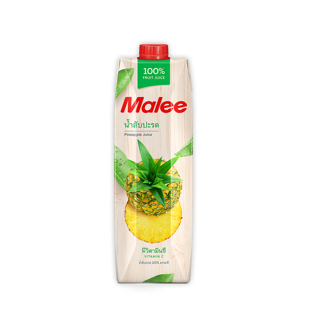 Malee 100% Pineapple Juice 1ltr