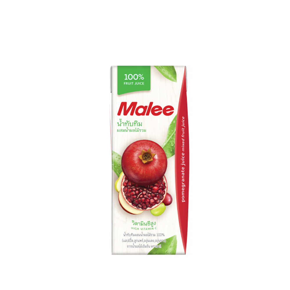 Malee 100% Pomegranate Juice Mixed Fruit Juice 200ml
