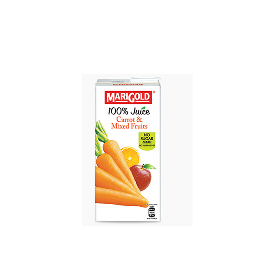 Marigold 100% Juice Carrot Mixed Fruits 200ml
