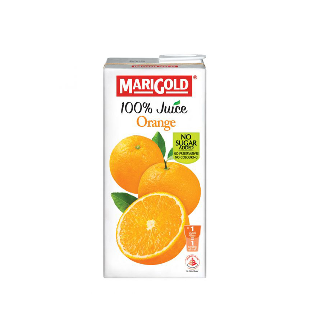 Marigold 100% Juice Orange 1ltr