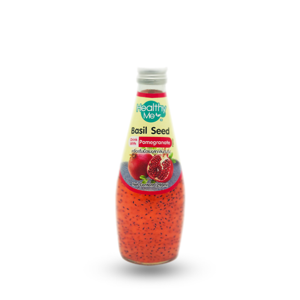 Healthy Me Basil Seed Drink Pomegranate 290ml