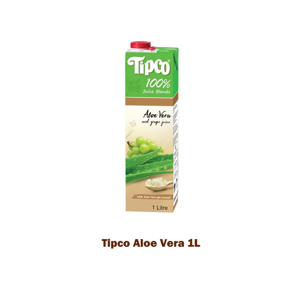 Tipco 100% Veggie Aloe Vera Juice With Gel Minced 1lt