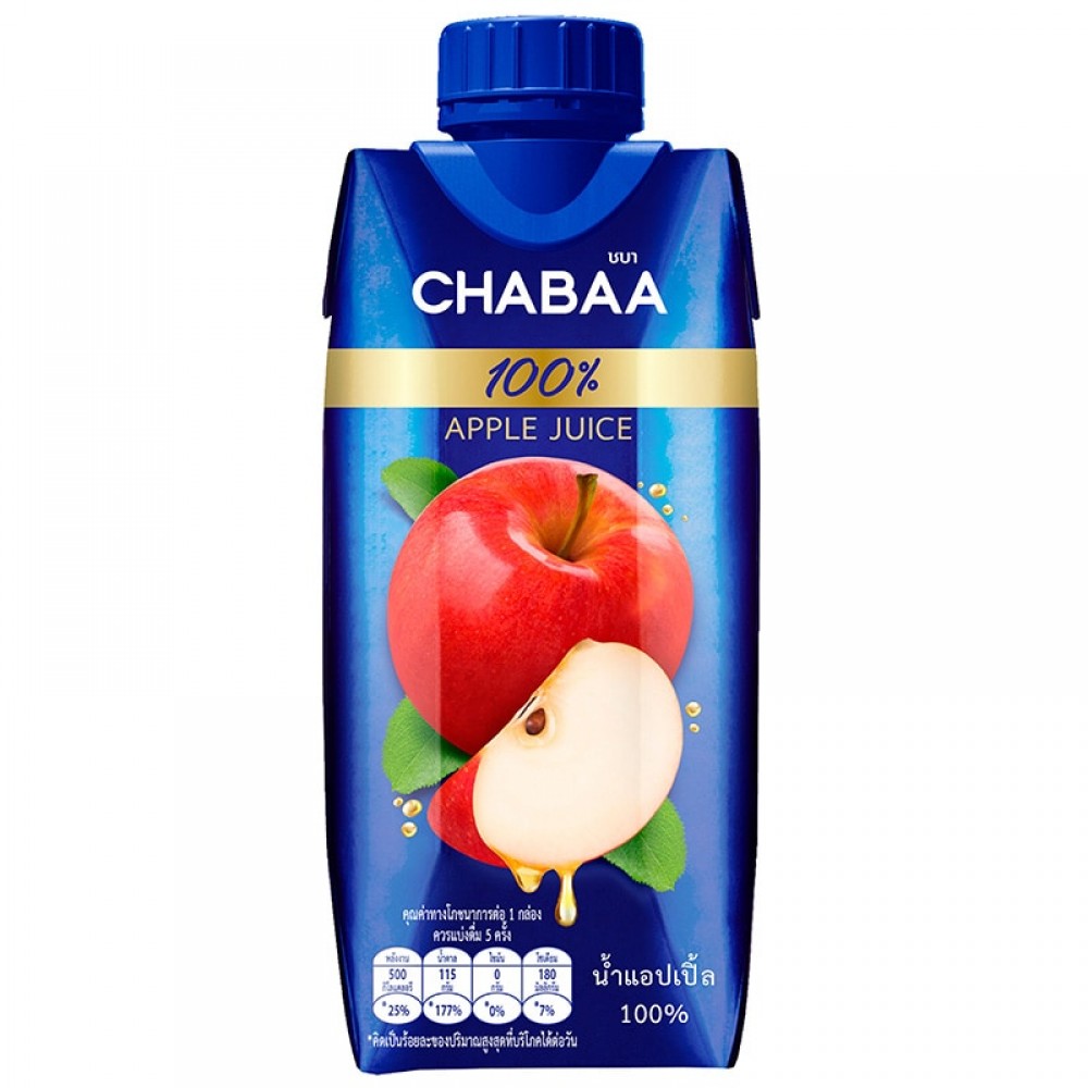 Chabaa Apple Juice 100percent 310ml