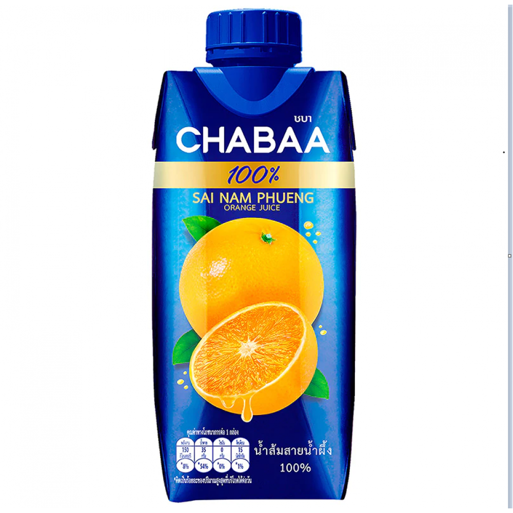 Chabaa Orange Juice 100percent 310ml