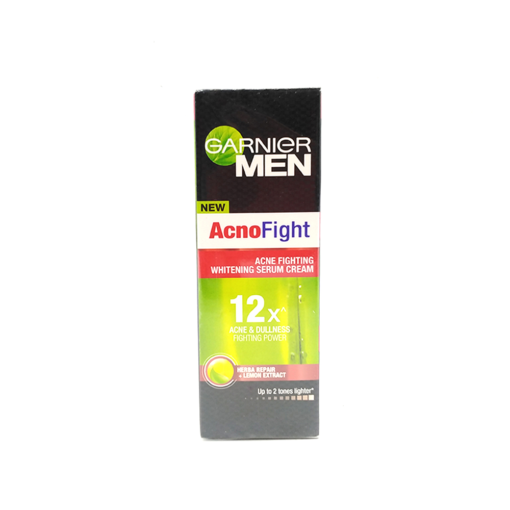 Garnier Men Acno Fight Acne Fighting Whitening Serum Cream 20ml