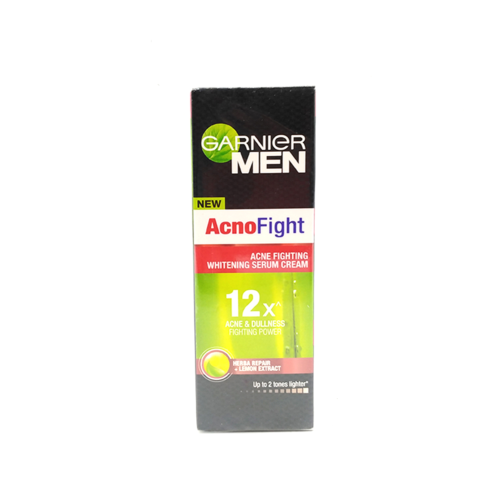 garnier men acno fight acne fighting whitening serum cream
