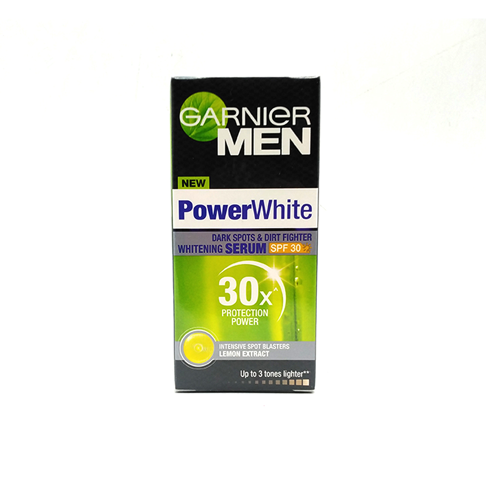 Garnier Men Power White Dark Spots & Dirt Fighter Whitening Serum SPF-30 40ml