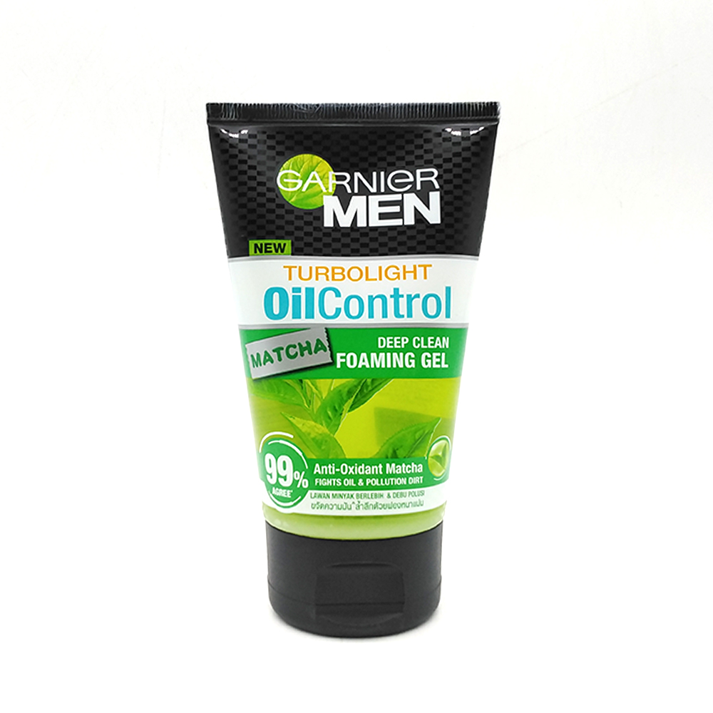 Garnier Men Turbolight Oil Control Matcha Deep Clean Foaming