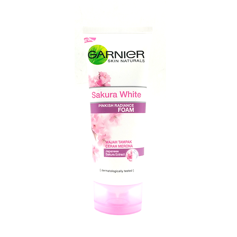 Garnier Sakura White Pinkish Radiance Foam Japanese Sakura Extract 100ml