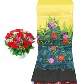 Golden Silk Women Fabric One Set (Thai Poe Kaw Pate 2 Yaung Set Zar Par )