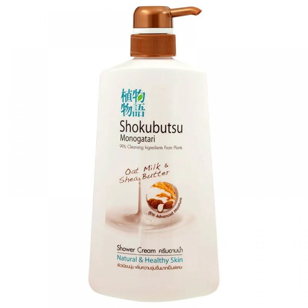 Shokubutsu Oat Milk and Shea Butter Shower Cream 500ml 