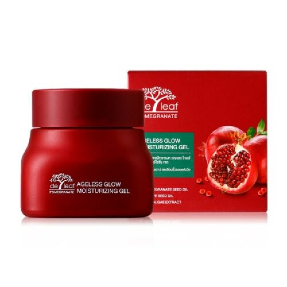 DeLeaf Moisturizing Gel Pomegranate Ageless Glow Gel revitalize face skin 40ml
