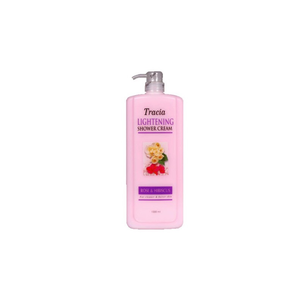 Tracia Lightening Shower Cream Rose and Hibiscus 1000ml