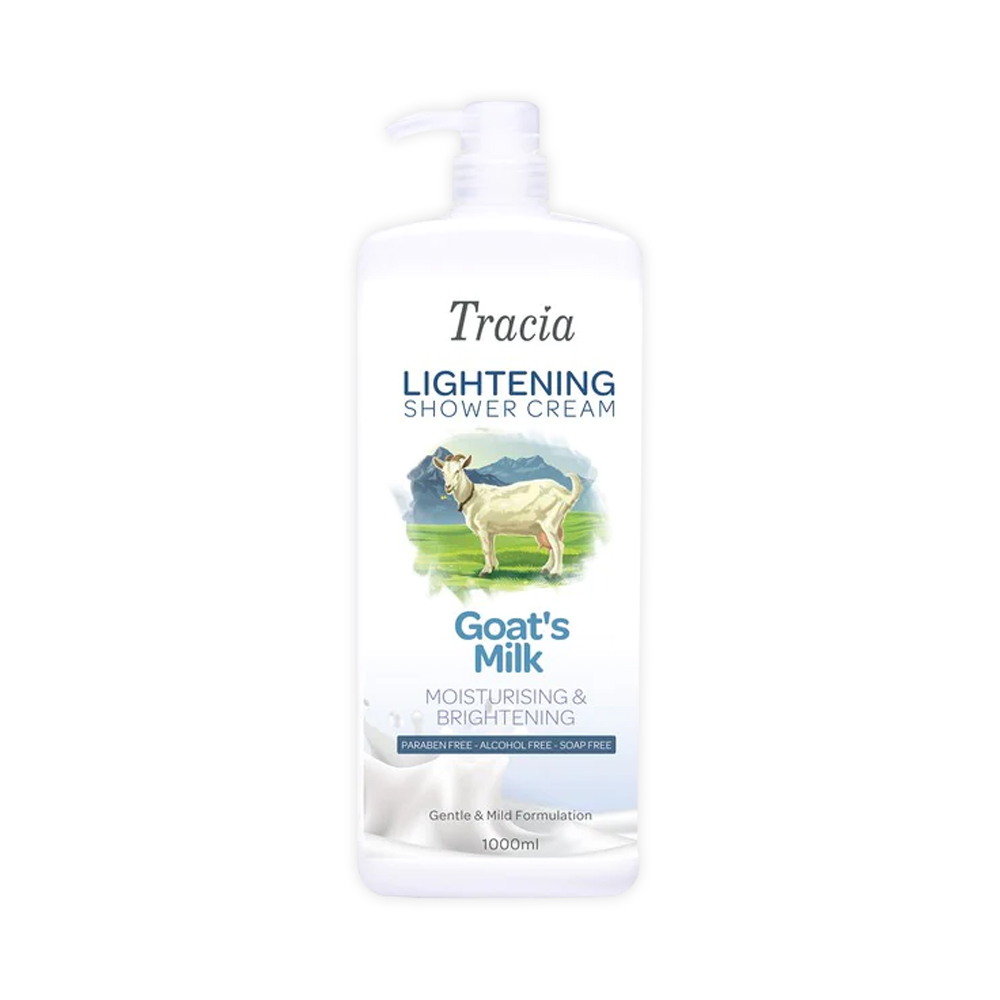 Tracia Shower Cream Goat Milk 1000ml