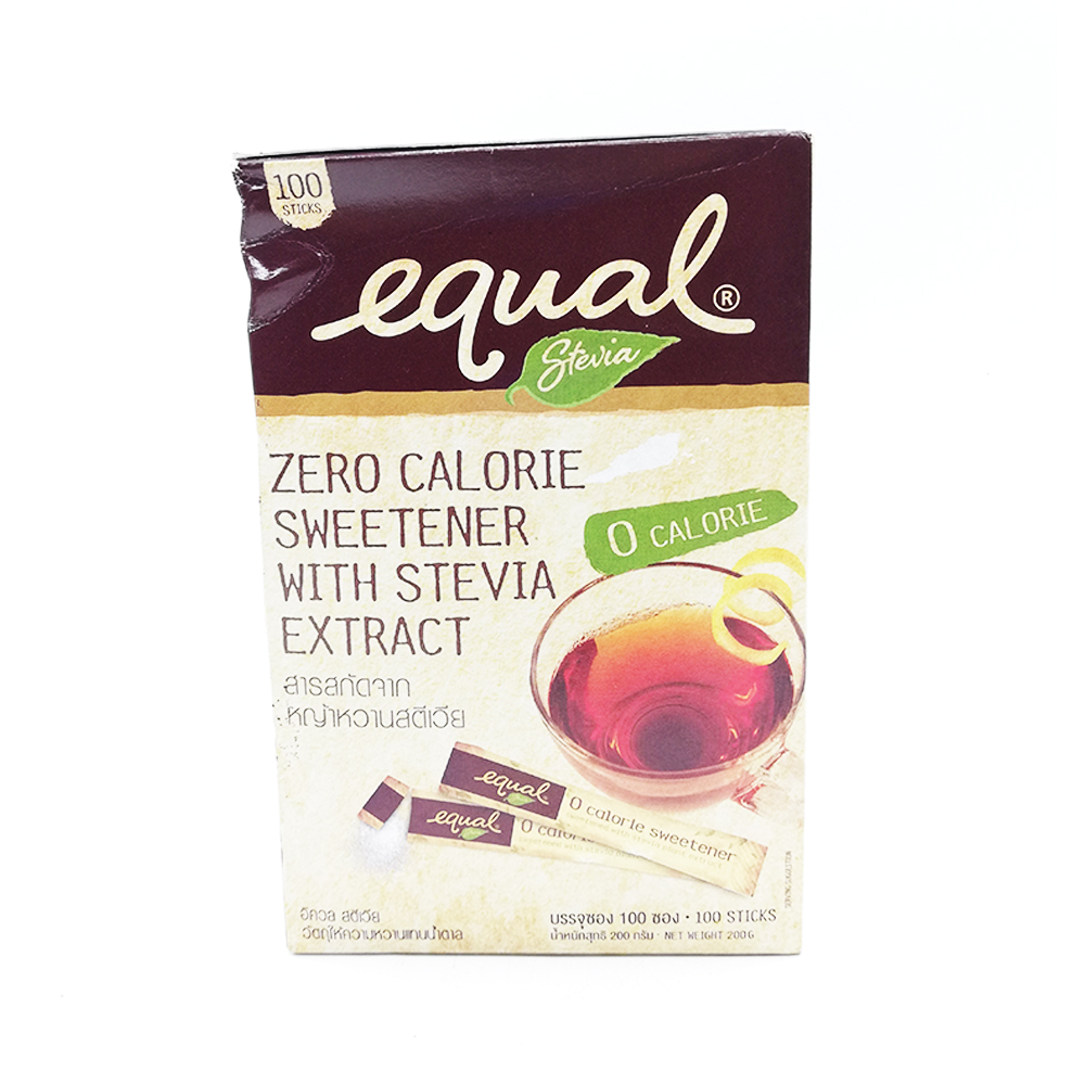 Equal Stevia Sugar Sweetener With Stevia Extract 100's 200g