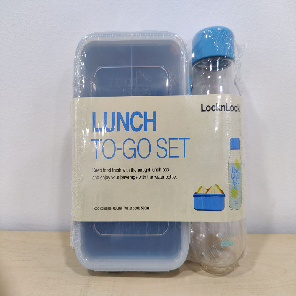 Lock & Lock Bts Lunch Bag Set (Blue)