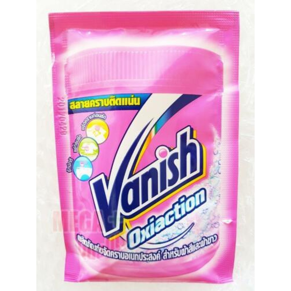Vanish Power O2 Pink Removes Even Tough Dried-in Stains Both Color