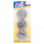 Deli-Brite Stainless Steel Scourer Sponge (1x3)