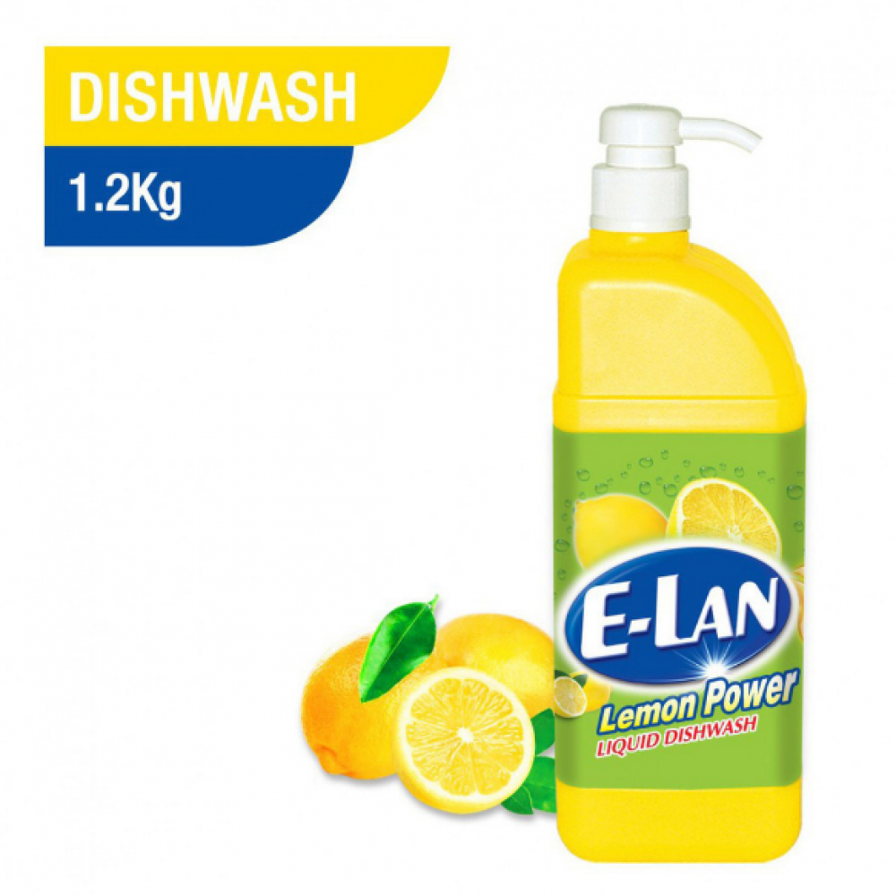 E-lan Liquid Dishwash Lemon Power 1.2Kg
