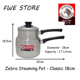 Zebra Steaming Pot 18 Cm (173318)  Panci Steam
