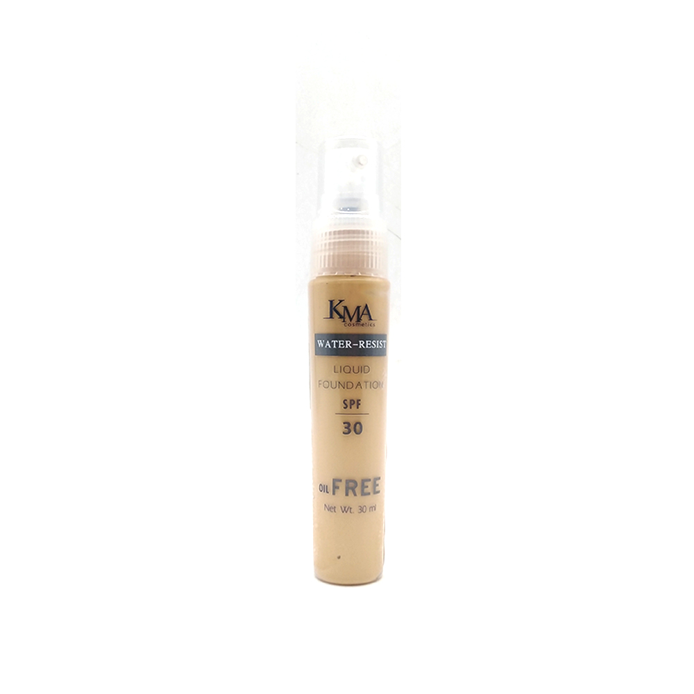 Kma Cosmetics Water-Pesist Liquid Foundation SPF-30 30ml 10-Best By CUWW O1