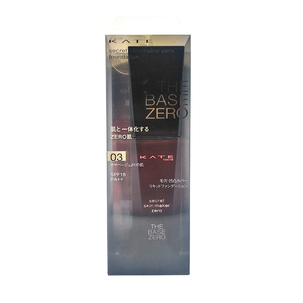 Kate The Base Zero Secret Skin Maker Zero Foundation SPF-18 PA+++ 30ml 03