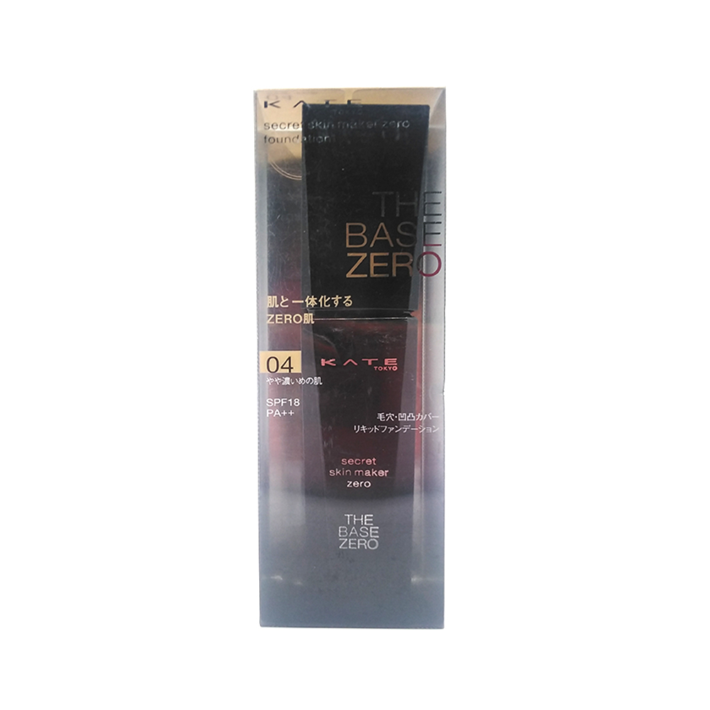 Kate The Base Zero Secret Skin Maker Zero Foundation SPF-18 PA+++ 30ml 04