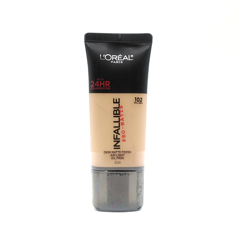 Loreal Infallible Pro-Matte Up To 24 HR Foundation 30ml 102-Shell Beige
