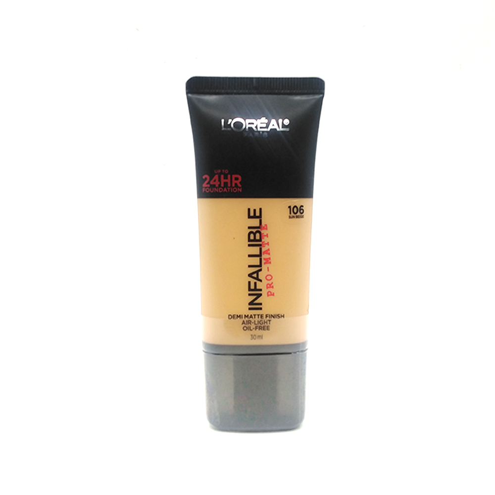 Loreal Infallible Pro-Matte Up To 24 HR Foundation 30ml 106-Sun Beige