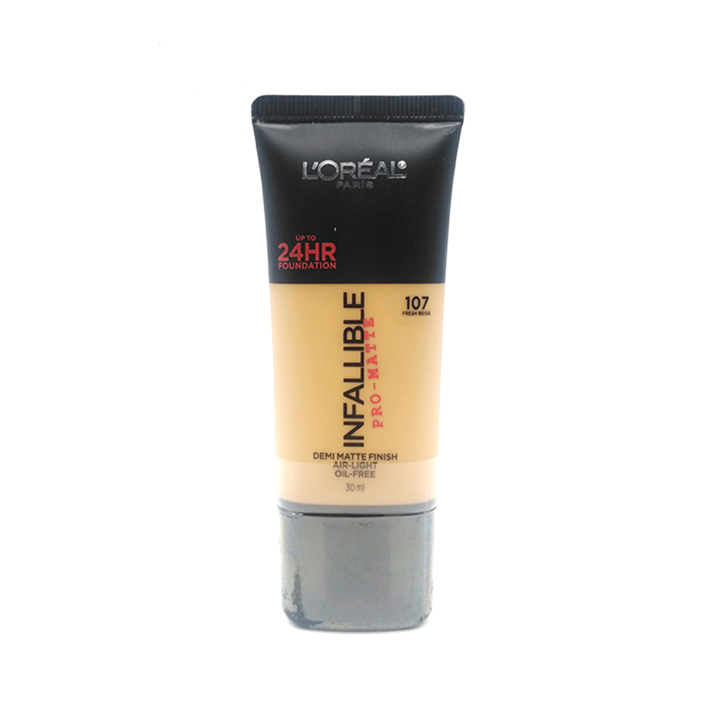 Loreal Infallible Pro-Matte Up To 24 HR Foundation 30ml 107-Fresh Beige