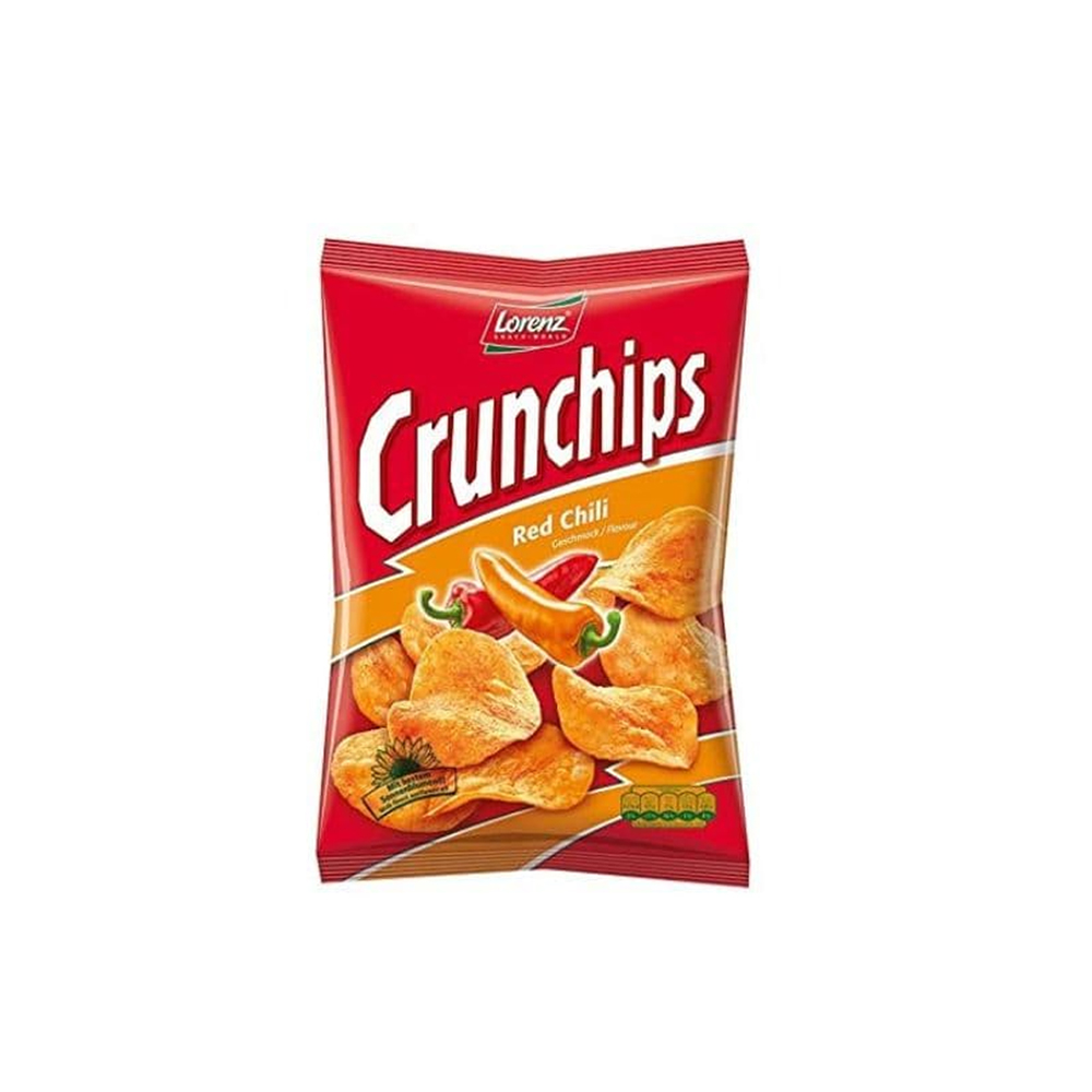 Lorenz Crunchips Potato Chips Red Chilli 100g