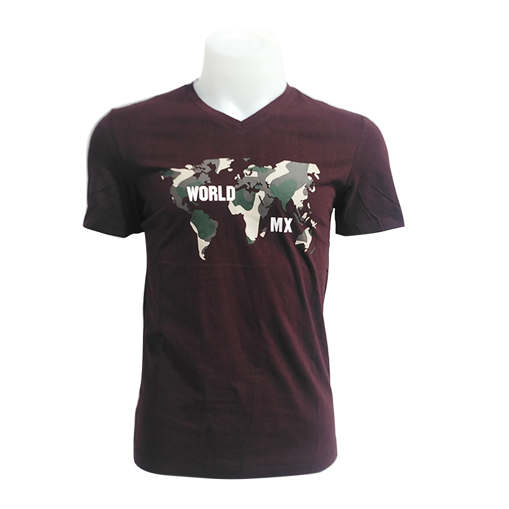 Matrix Men T-Shirt S/S 8021 Wine Red (Size-S to 3Xl)