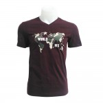 Matrix Men T-Shirt S/S 8021 Wine Red (Size-S to 3Xl)