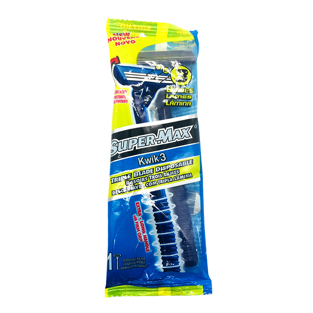 Super Max Kwik 3 Disposable Razor