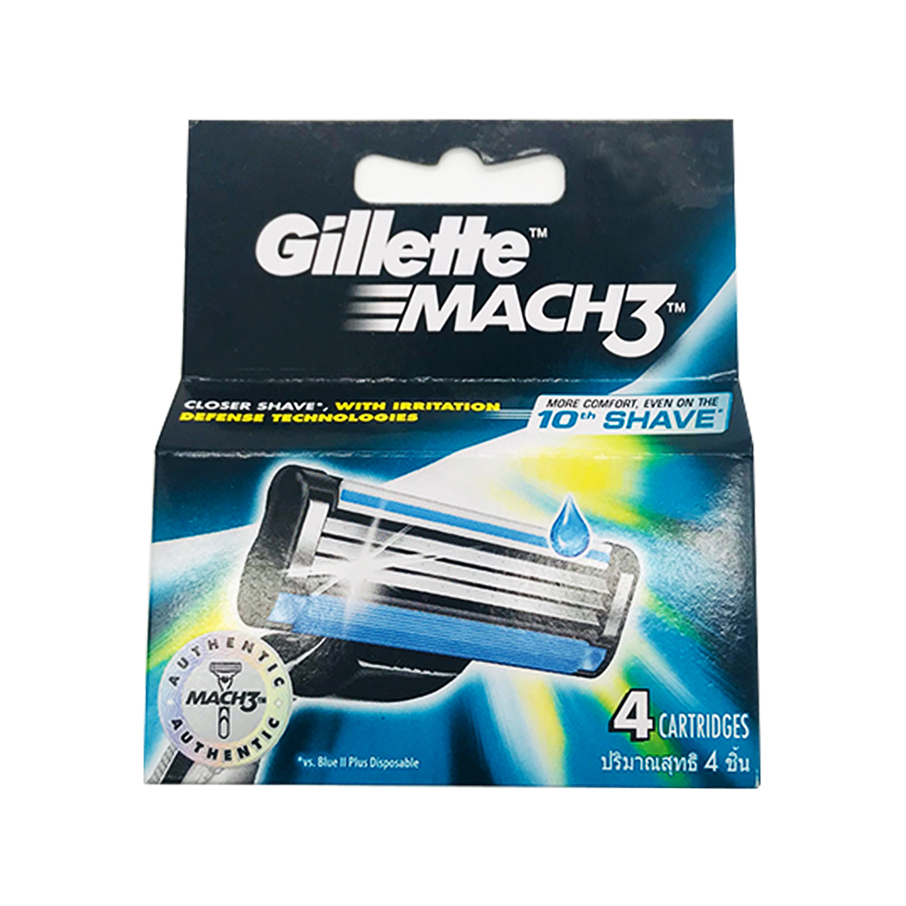 Gillette Mach 3 Refill 4 Cartridges
