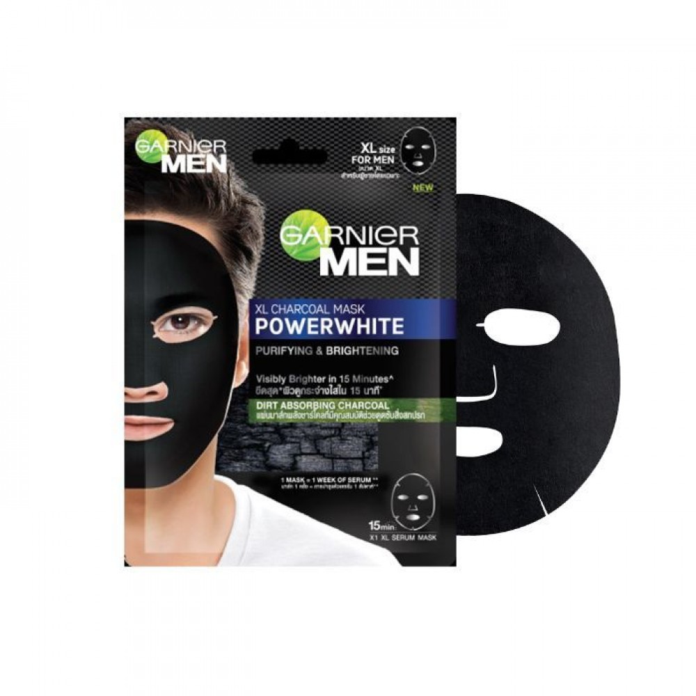 Garnier Men Power White XL Charcoal Mask 28g
