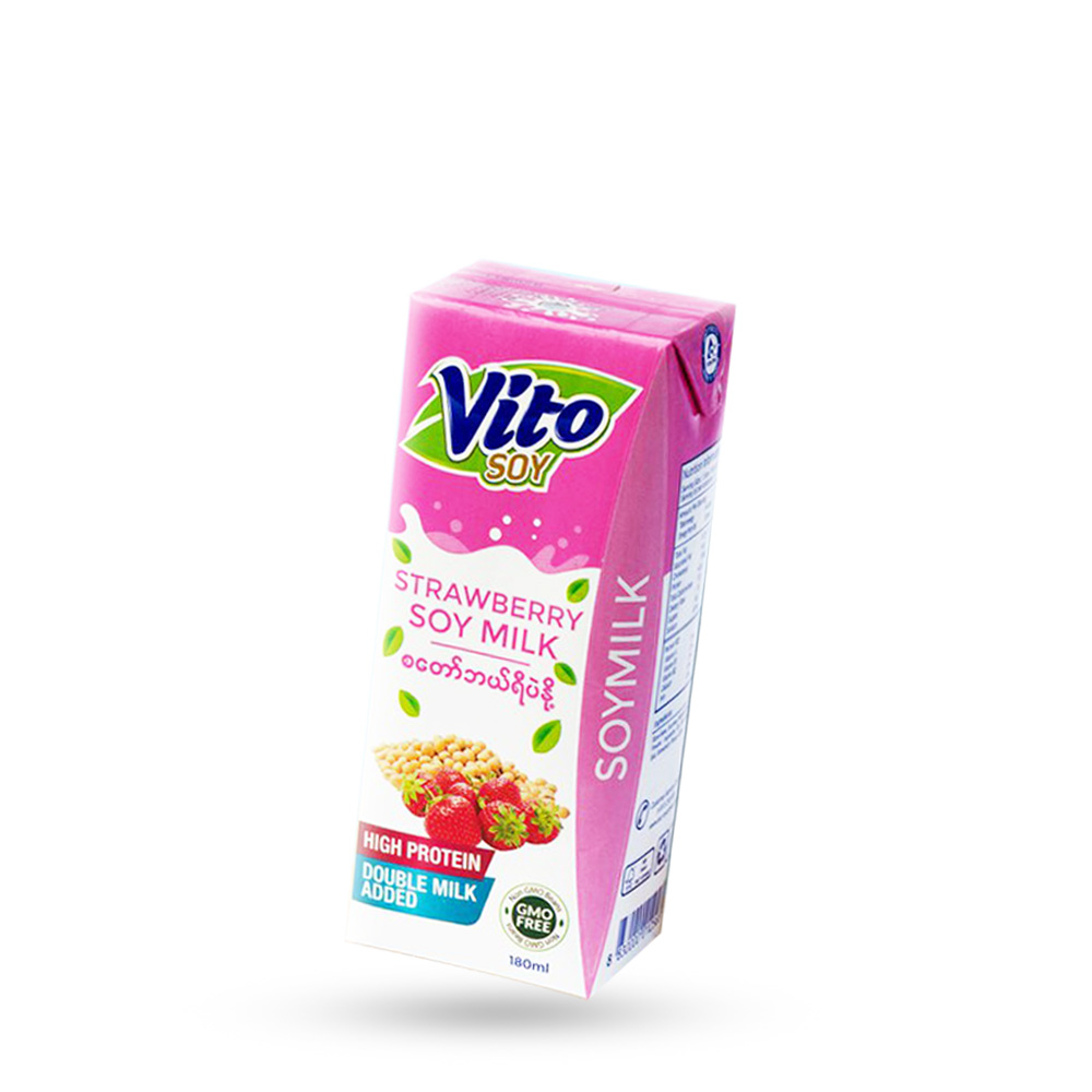  Vito Soy Milk Strawberry 180ml 