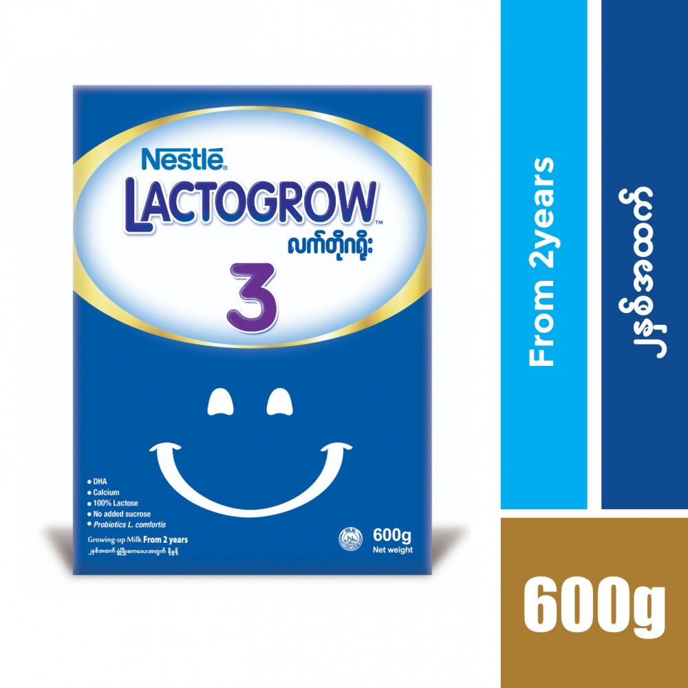 Nestle Lactogrow Baby Milk Powder Step-3 (2 Years & Above) 600 g