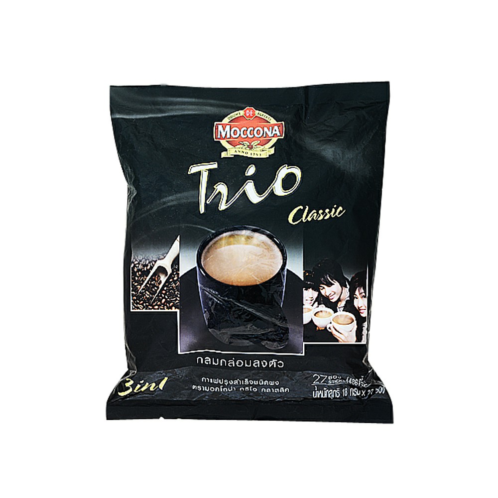 Moccona Trio 3in1 Instant Coffeemix Classic 27's 486g