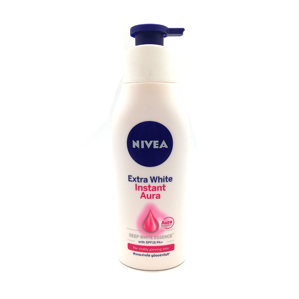 Nivea Body Lotion Instant Aura White SPF 15+ 350ml