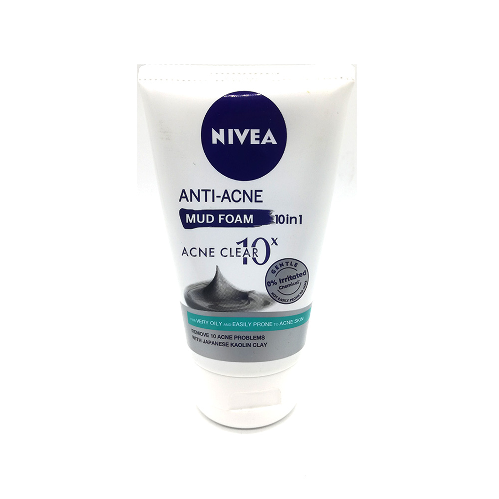 Nivea Facial Cleanser Anti-Acne Mud Foam 100g
