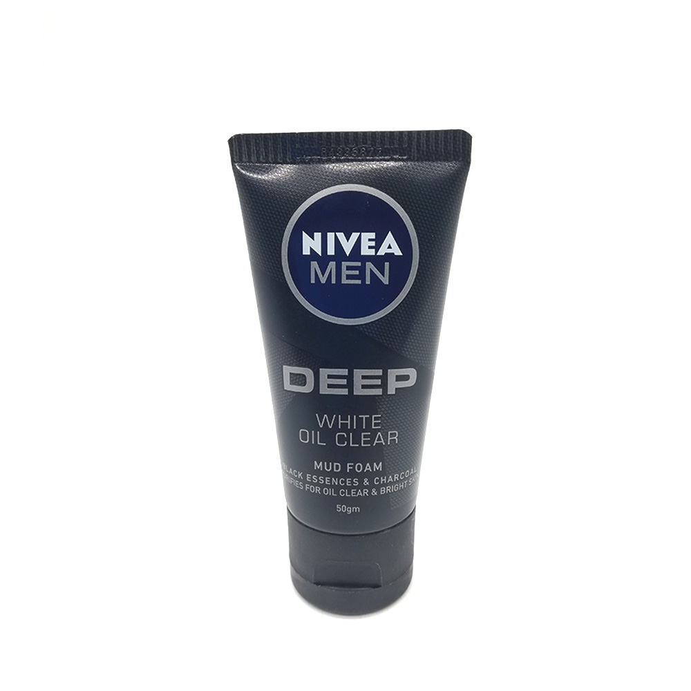 Nivea Men Facial Cleanser Deep White Oil Clear Mud Foam 50g