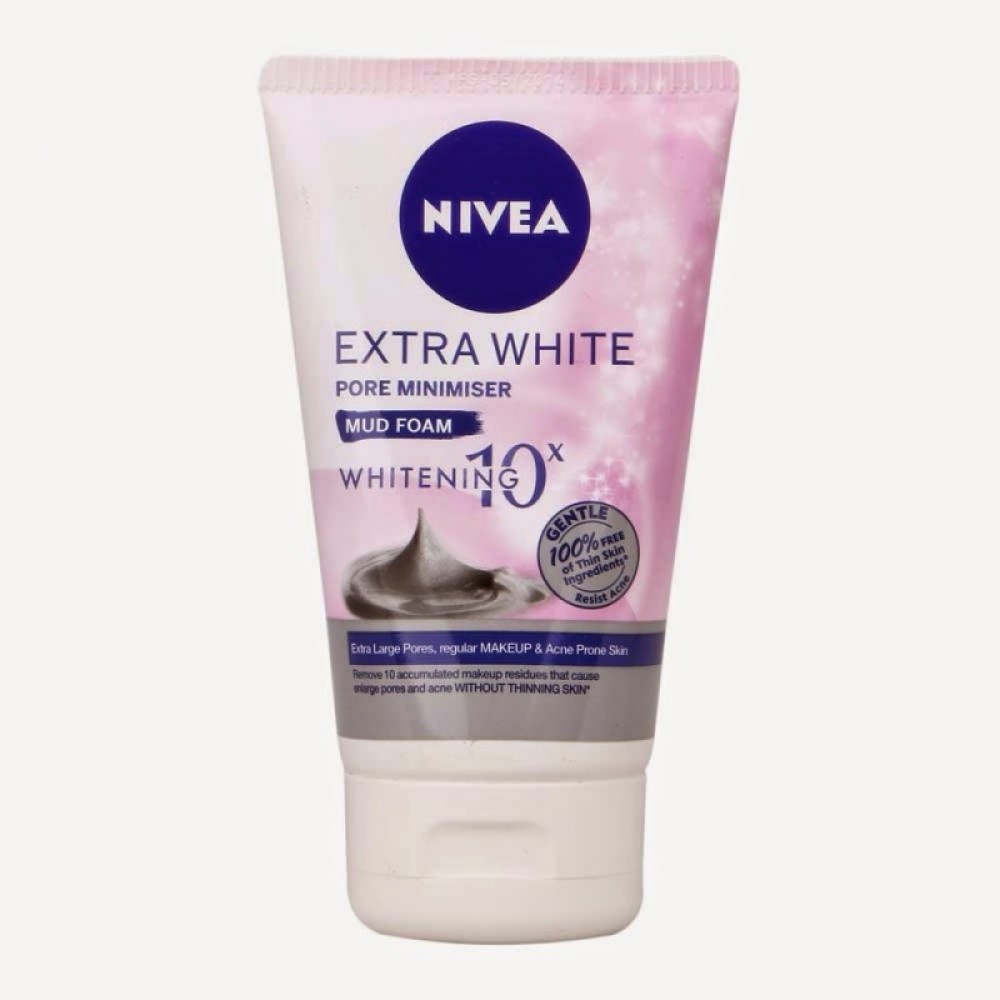 Nivea Extra White Pore Minimiser Mud foam 100g