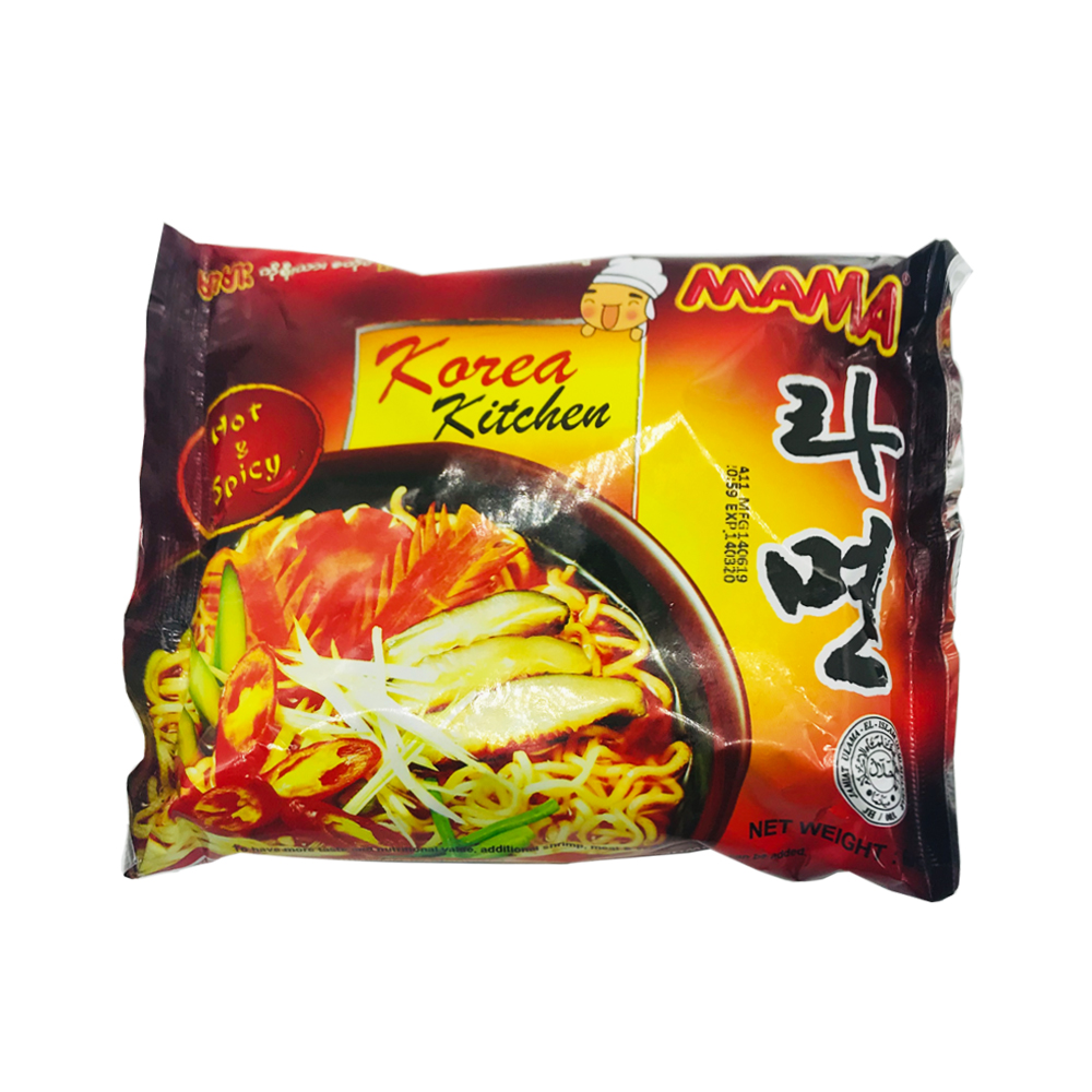 Mama Korea Instant Noodle Kitchen Hot & Spicy Flavour 60g