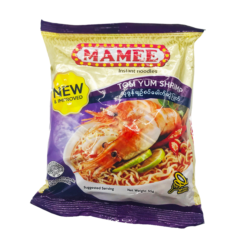 Mamee Instant Noodle Tom Yum Shrimp Flavour 55g