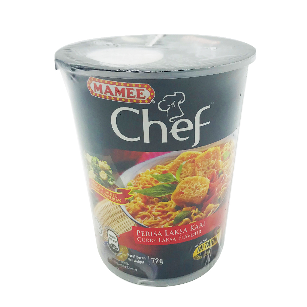 Mamee Chef Instant Noodle Curry Laksa Flavour Cup 72g
