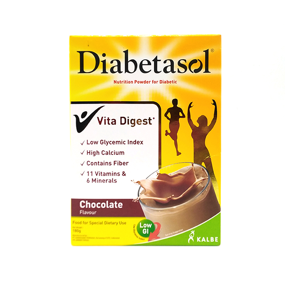 Diabetasol Nutrition Powder For Diabetic Chocolate Flavour 180g